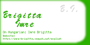 brigitta imre business card